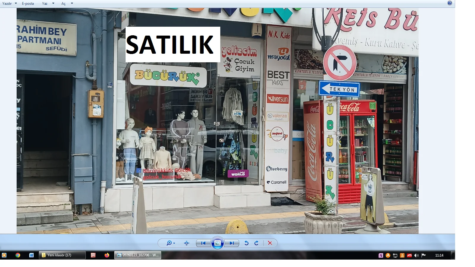 Gölcük merkez dükkan (iş yeri)